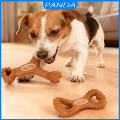 Brinquedo osso Interativo de Mastigação para Pet Cães Brinca Dent One Moagem Sabor Bacon