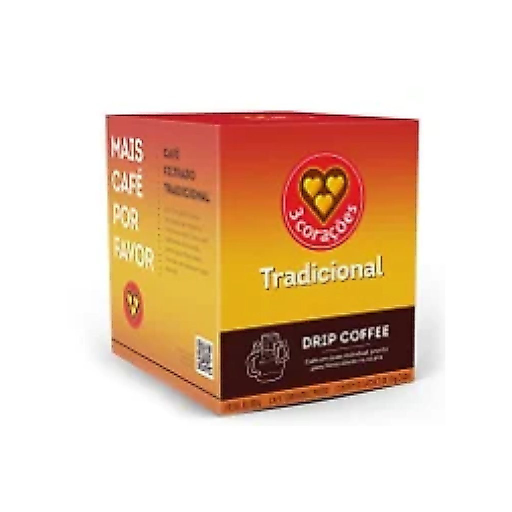 CAFÉ DRIP 3 CORAÇÕES TRADICIONAL 10X10G