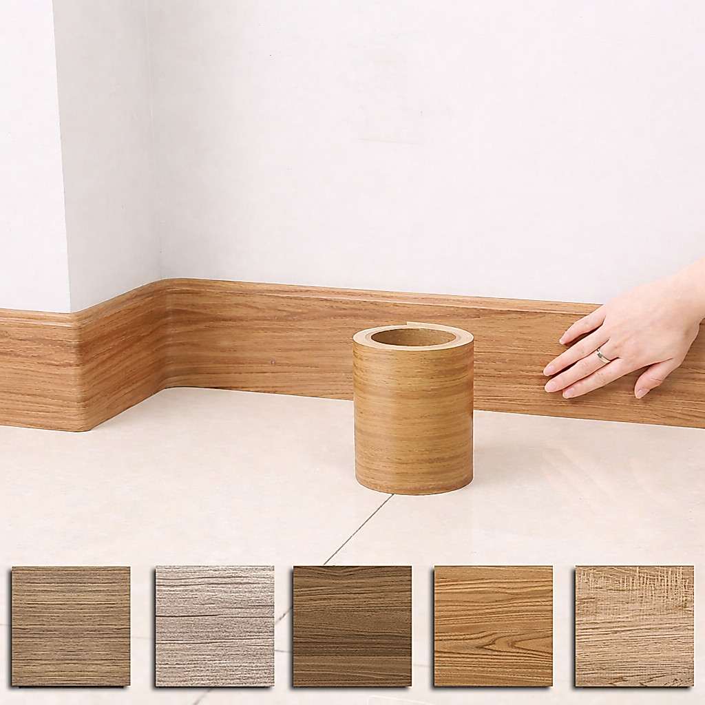 Rodapé Texturizado Autocolante Decorativo Vinilico 20 Metros · foto 2