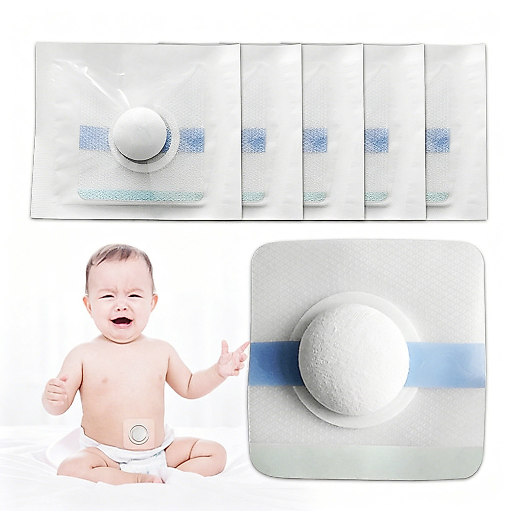 Adesivo para Umbigo de Bebê com Suporte Adesivo – 3/6/9 Unidades, Remendo para Hérnia Umbilical, Embalagem 
