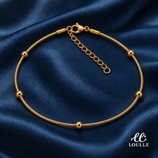 Pulseira A Prova D'água Não Escurece Hipoalergênica Bolinhas Semi Joia Premium Dourado