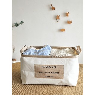 Ass mãe estilo japonês caixa de armazenamento de roupas dobrável tamanho grande algodão linho tecido brinquedos roupas a