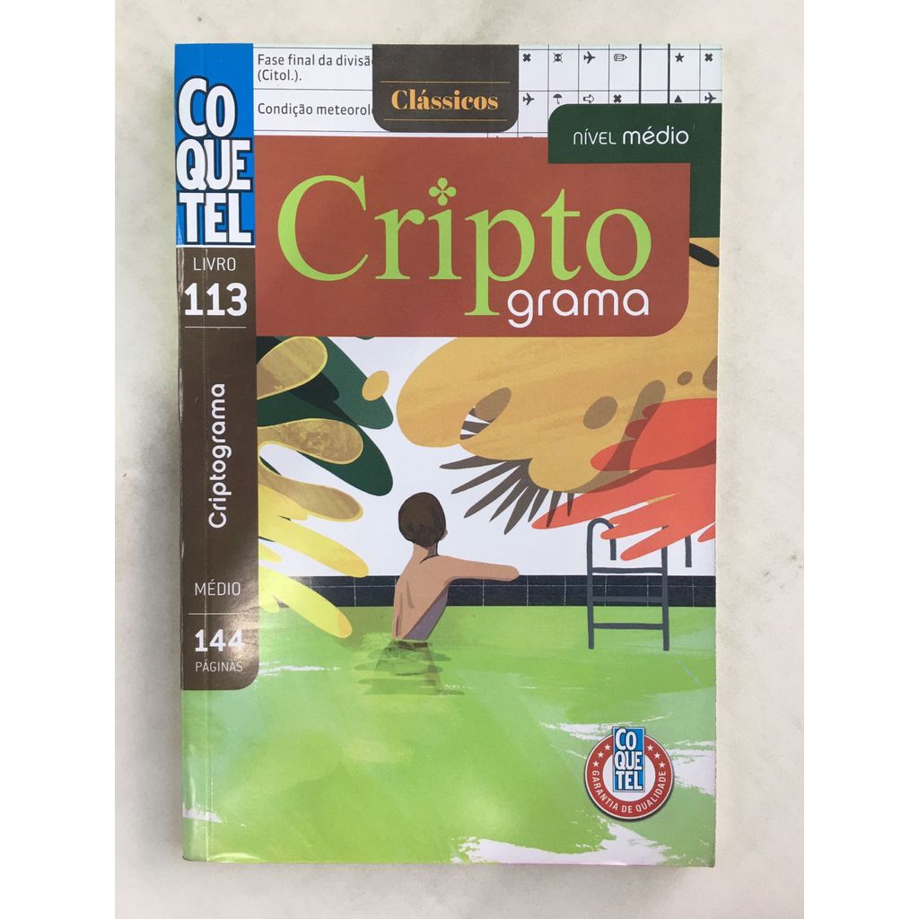 Passatempo Coquetel Cripto Nível Médio 144 Páginas