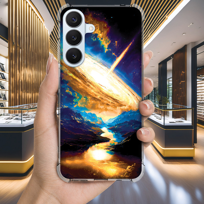 Capa Capinha GALAXY S20 ULTRA S10 PLUS S10E S9 S8 A73 A72 Anti-impacto Personalizada espaco GALAXIA (4109)