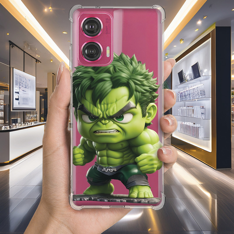 Capa Capinha MOTO E32 E22 E20 E14 E13 E7 POWER PLUS E6S E6Si E6 E5 Anti-impacto Personalizada geek HULK (3219)