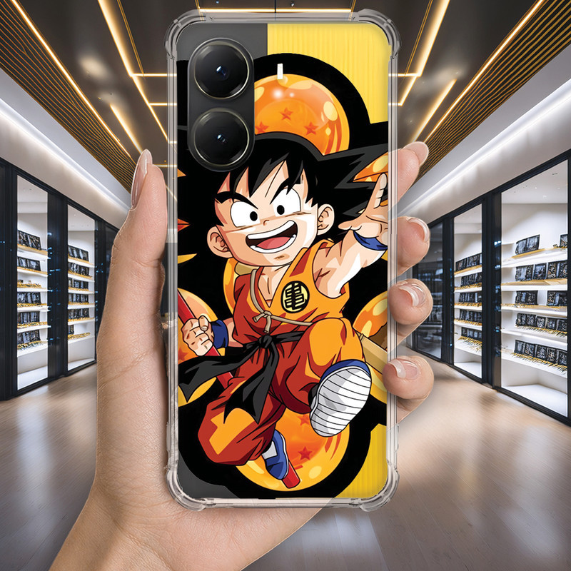 Capa Capinha REDMI 14C 13C 13 12C 12 10C 10A 9C 9A POCO C65 C55 Anti-impacto Personalizada anime DRAGON ball (3182)