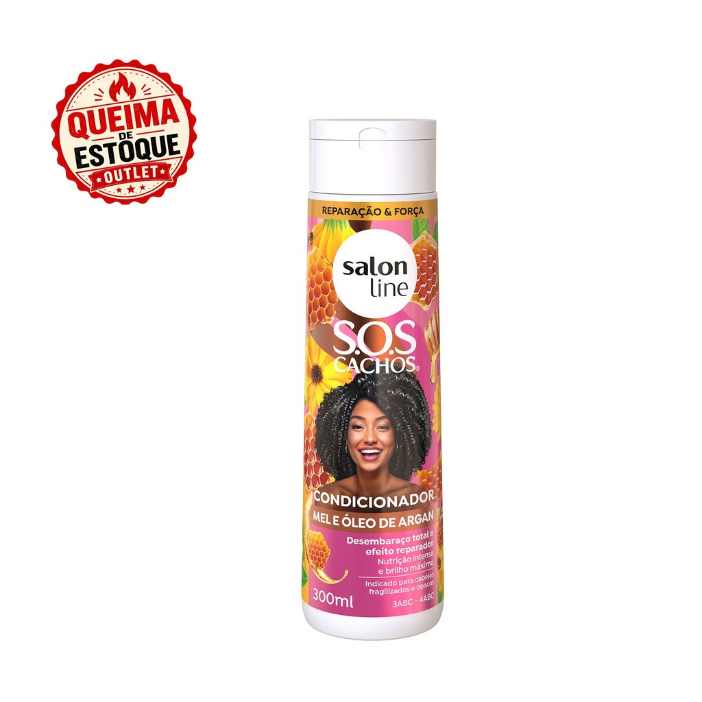 Condicionador SOS Cachos Mel e Óleo de Argan 300ml