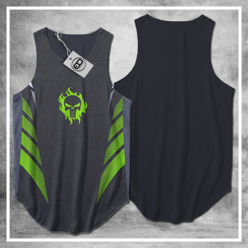 Regata Longline Masculina O Justiceiro Kit com 2 Unidades — imagem 2 de 2