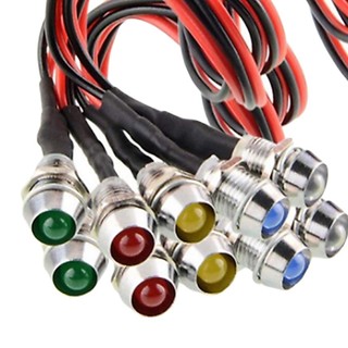 10 Pçs/Set 10mm 12V LED Lâmpada Painel Carro Caminhão