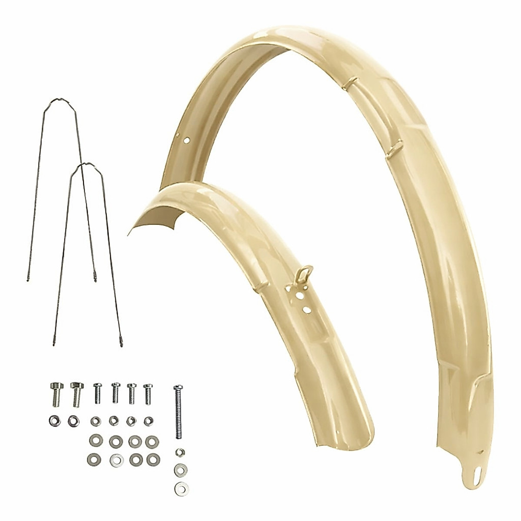 KIT Paralama Bicicleta Aro 26 Beach Praiana Caiçara COMPLETO com HASTES E PARAFUSOS