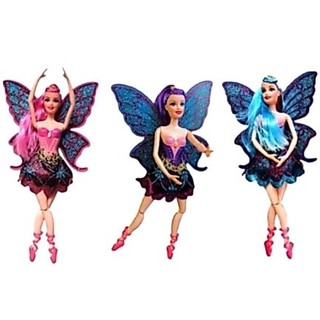 Boneca Bailarina Fada Com Asa e Acessório Cor Aleatorio