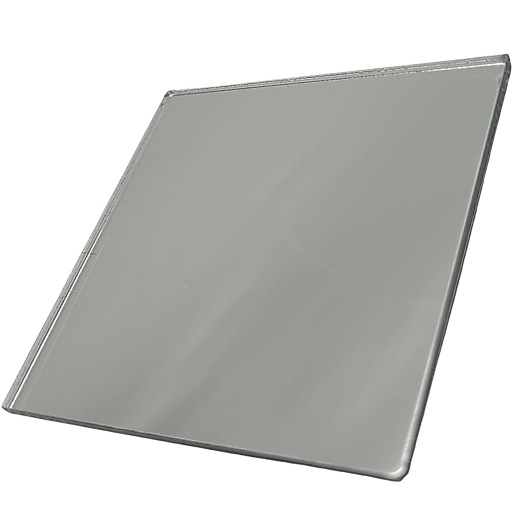 Chapa placa acrílico espelhado Prata 60cm X 20cm X 2mm