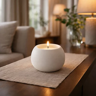 Vela aromática artesanal em vaso reaproveitável