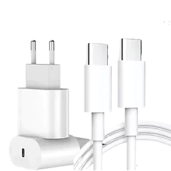 {ORIGINAL} Carregador 35W iPhone 15/16/17 & Android Tipo C Turbo COMPLETO