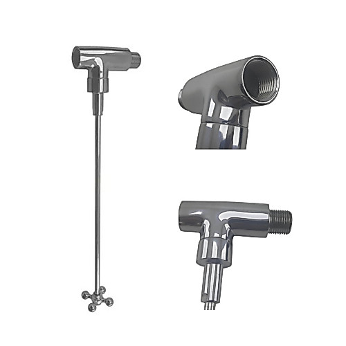 Registro Externo C/haste Chuveiro Ducha Banheiro Metal 30cm saida 1/2 abertura 1/4v ou mvs
