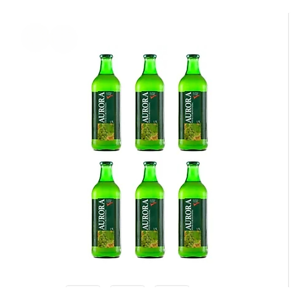 SUCO DE UVA AURORA BRANCO INTEGRAL 1,5L KIT 6 UNIDADES