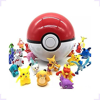 1 Pokebola Pokemon Brinquedo + 10 Bonecos Infantil