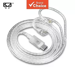 KZ Cabo Original Tipo C para Jack de Fone de Ouvido Fio de Atualização para KZ Castor ZS10 PRO 2