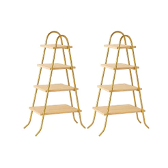 Kit 2 Escadas 95cm 4 Andares Lembrancinhas Doces Para Decoração de Festas