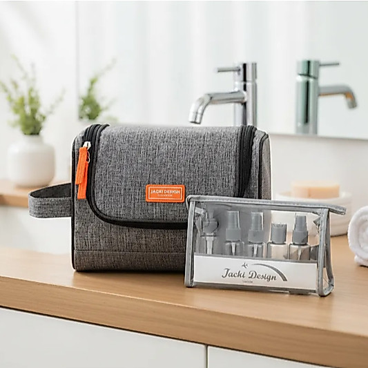 Kit Passeio e Viagem com melhor custo beneficio| Necessaire + Kit Frasco com 10 peças |Jacki Design
