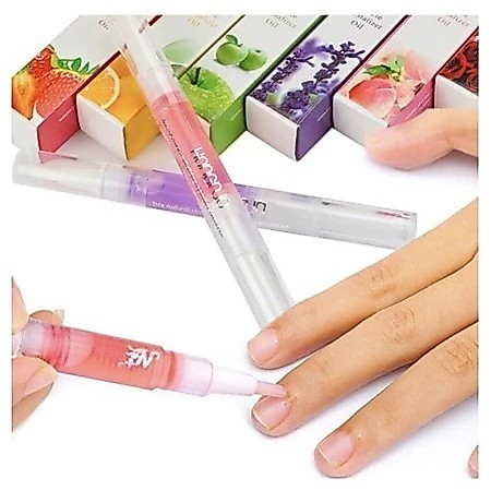 kit 1/3/5 Caneta Óleo Hidratante Revitalizante De Cutículas Sabores De Frutas Gel De Unha