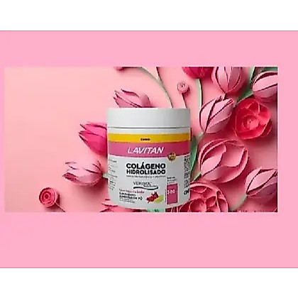 Lavitan Colágeno Hidrolisado Verisol Sabor Hibisco e Limão 300g — imagem 2 de 2