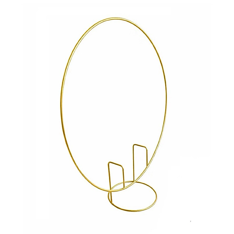 Mini Painel Arco De Mesa Para Festa Redondo Decoraçao 50cm Dourado