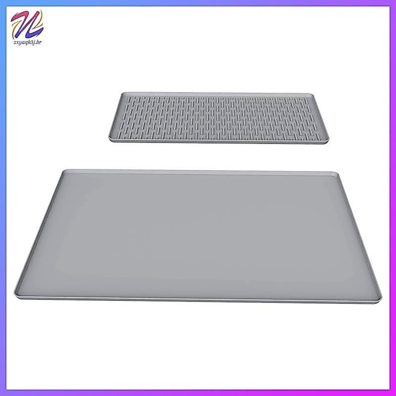 Sob A Cafeteira Máquina De Café Expresso Silicone Esteira 40x60CM Tapete De Barra Antiderrapante Com Prato Removível Sec