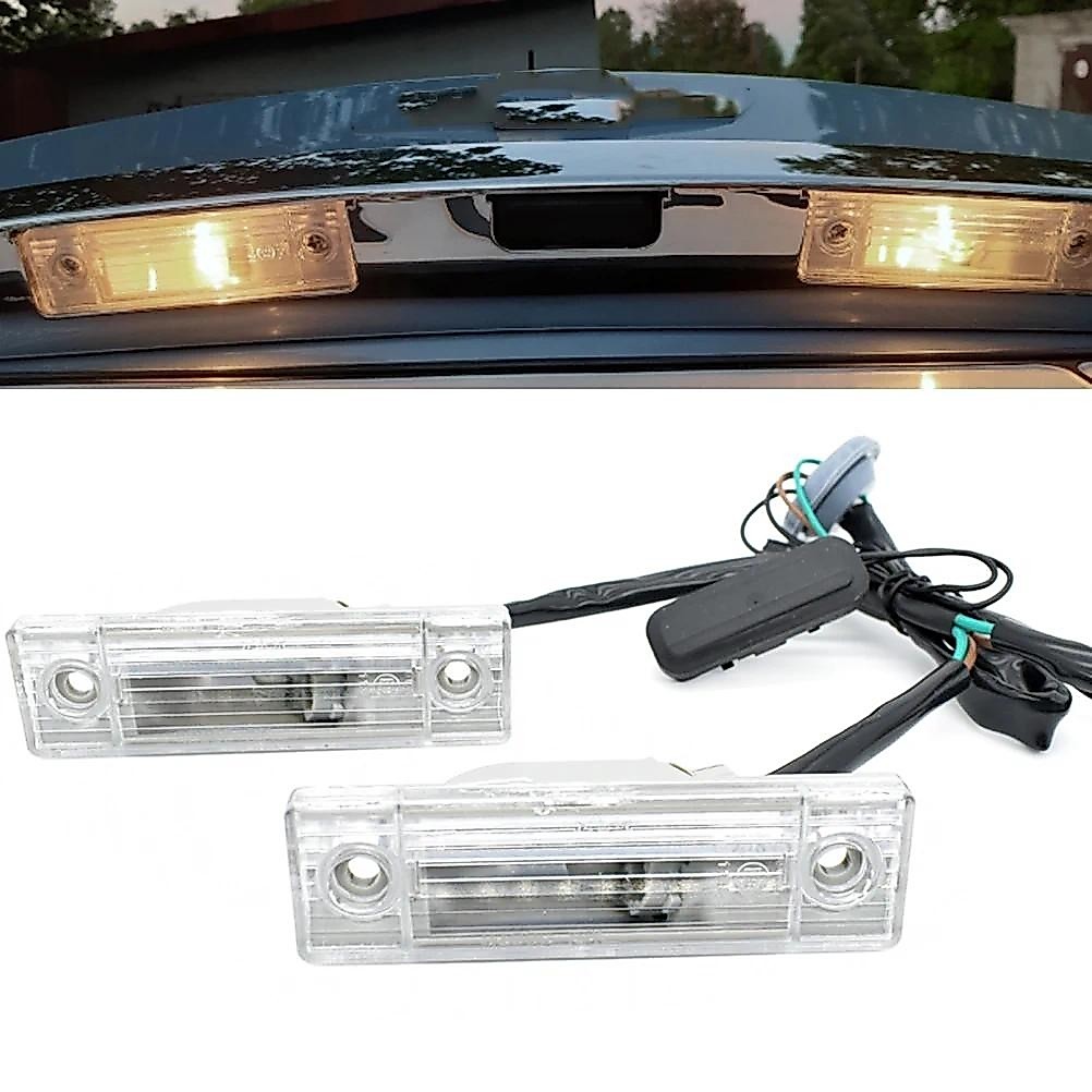 APKTNKA Lâmpada De Luz Traseira Da Placa De Carro Com Interruptor De Liberação Do Porta-Malas , Botão Tampa Para Chevrol