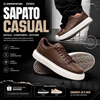 Sapatênis Social/Casual masculino, Sapatênis casual