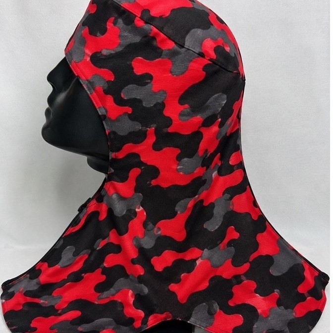 Touca balaclava com fechamento em zíper e botão