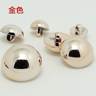 High-End plástico cogumelo terno de pé alto botão camisa preta Cardigan Chiffon camisa botão jaqueta branca botão ouro