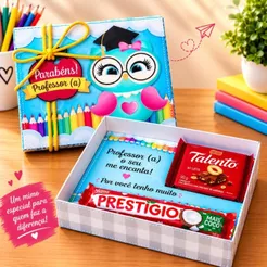Lembrancinha com Tag para o Dia dos Professores (10 unidades)