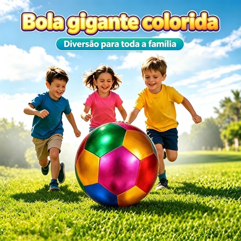 🔥 🔥Bola Gigante Bola Kiko Inflável Tecido - 40 cm Ideal para Brincar e Decorar, Fácil de Inflar