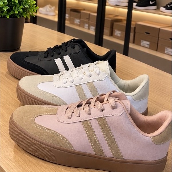 Tênis Feminino Casual Plataforma Confortável Estilo Retrô Fashion Antiderrapante