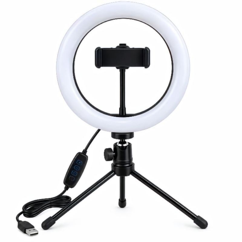 Ring Light LED 8 Polegadas com Tripé para Celular – Fotos e Vídeos com Mais Qualidade