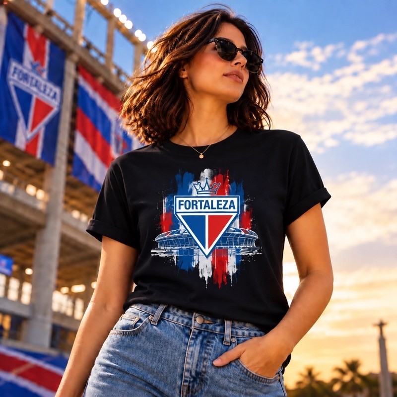 Camiseta Camisa Feminina Fortaleza Futebol Clube Lançamento Premium