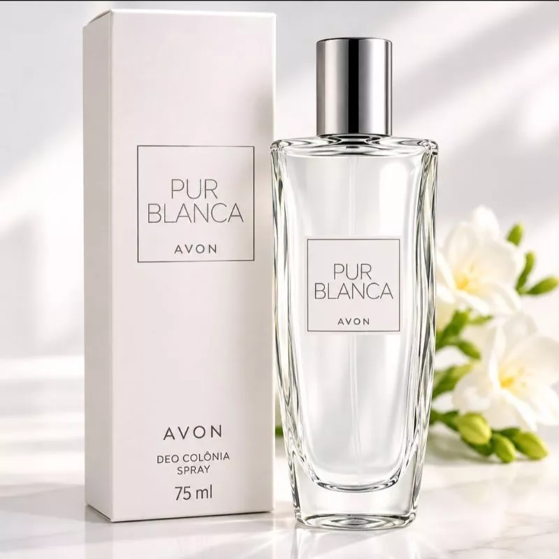 Perfume Avon Pur Blanca Tradicional 75ml Deo Colônia Feminina Original Lacrada