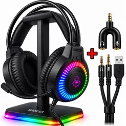 Headset Fone Gamer RGB, PS4, PS5, XBOX, Tablet, Pc,Gamer