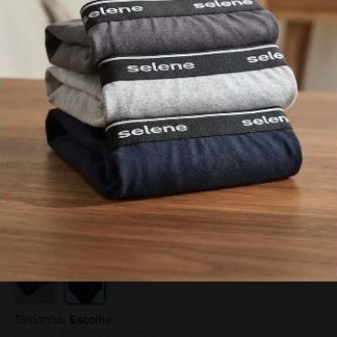 Kit 3 Cuecas Slip Selene Original Algodão | 5.0⭐30 Avaliações — imagem 2 de 2