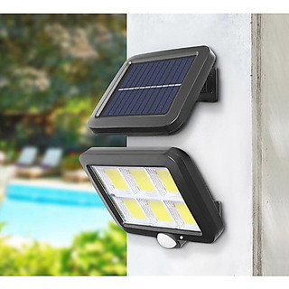 Refletor Solar Com 120 Led Claro Solar Para Jardim Luminária Solar Parede Sensor Presença