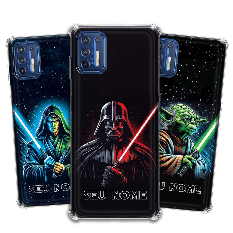 Capa Capinha - Motorola Moto G9 Plus - Star Wars Personalizada com Nome