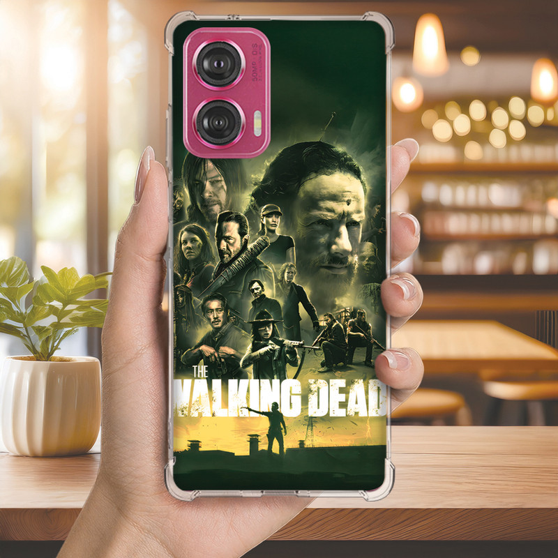 Capa Capinha MOTO G50 G42 G41 G35 G34 G32 G31 G24 G23 Anti-impacto Personalizada serie WALKING dead (4146)