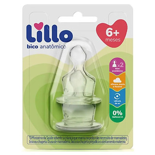 Ki 2 Bicos Mamadeira Lillo Anatômico Ortodôntico Anticólica +6 Meses 100% Silicone Macio …