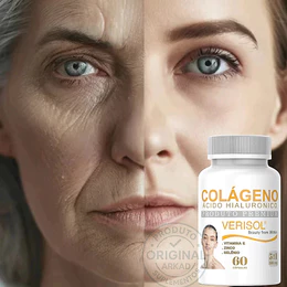 Colágeno Hidrolisado Verisol Premium Original com Vitamina C e Zinco - 60 Cápsulas - Envio Imediato