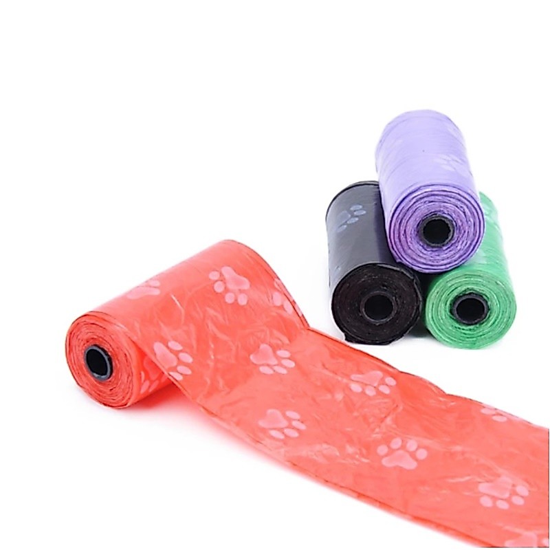 Refil Cata Caca Kit 03 Rolos 45 Sacolas Plásticas Saquinho Biodegradável Cachorro Gato
