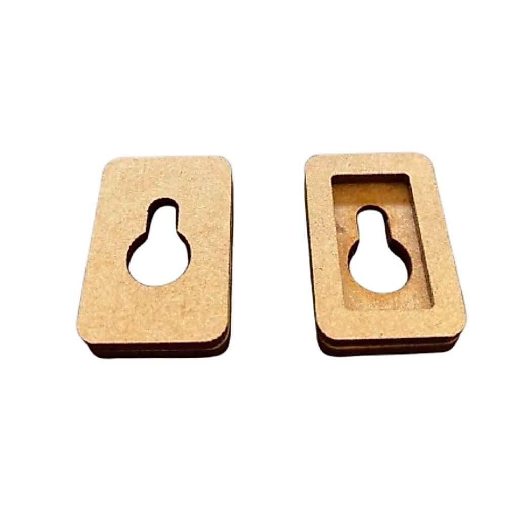 Kit 10 unidades Gancho Suporte para Mandalas, Apliques Molduras em MDF 3mm