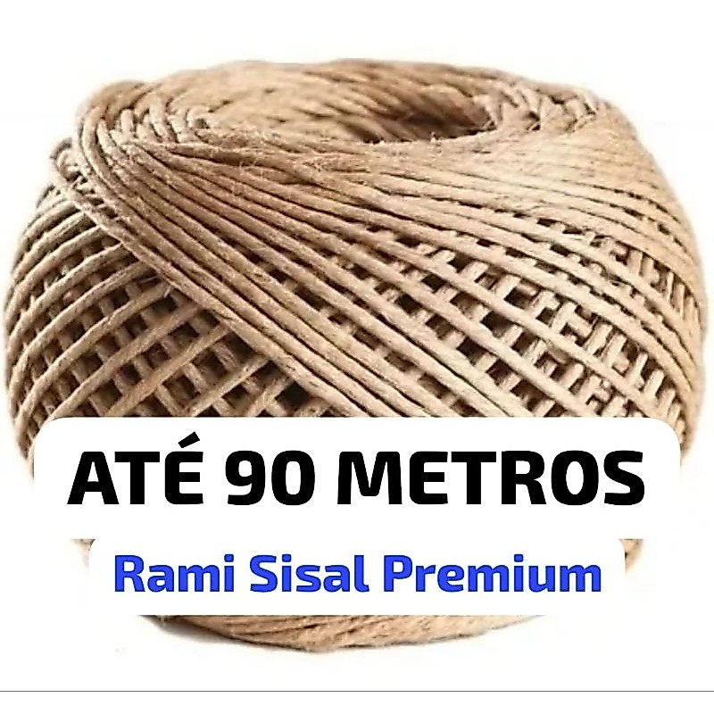 Rami Sisal Premium 2mm sem fiapos até 90 Metros