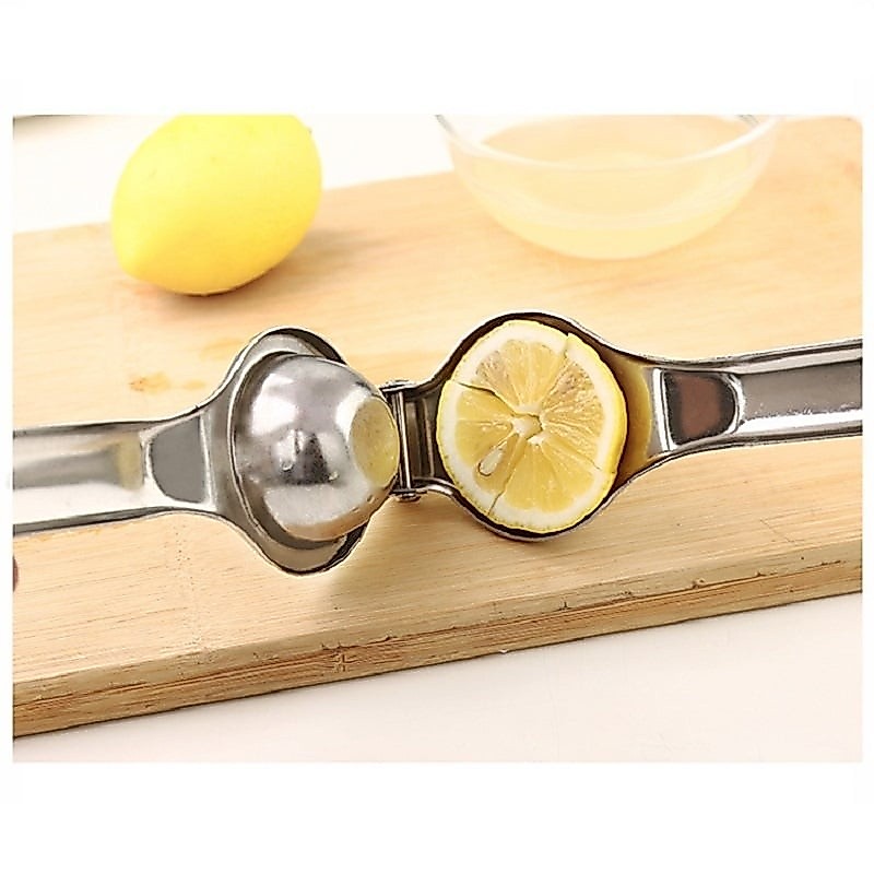 Espremedor Limão Para Fazer Suco, Limonada, Caipirinha  Super Prático Pressão Inox Casa Cozinha
