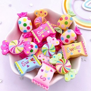 Aplique Durinho em Resina Biscuit para Colar 20peças Docinhos Candy enfeite garrafinhas celular